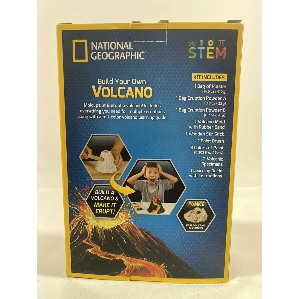 National Geographic Volcano Kit STEM Science Toy Kids Educational Experiment